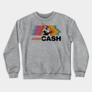 Retro Johnny Cash | Man in Black Crewneck Sweatshirt